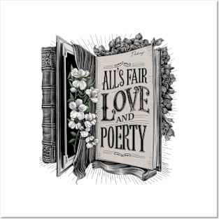 all s fair in love and poetry book Posters and Art